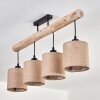 Soungou Taklampa Naturfärger, Svart, 4-ljuskällor