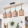 Soungou Taklampa Naturfärger, Svart, 4-ljuskällor