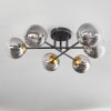 Chehalis Taklampa - Glas 12 cm Guld, Svart, 6-ljuskällor