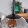Chehalis Taklampa - Glas 12 cm Naturfärger, Svart, 5-ljuskällor