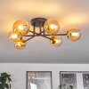 Chehalis Taklampa - Glas 10 cm Guld, Svart, 6-ljuskällor