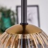 Chehalis Taklampa - Glas 10 cm Guld, Svart, 5-ljuskällor