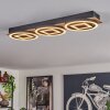 Taboneira Taklampa LED Naturfärger, Svart, 3-ljuskällor