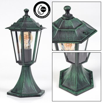 Loria Sockellampa Grön, Svart, 1-ljuskällor Loria Sockellampa Grön, Svart, 1-ljuskällor