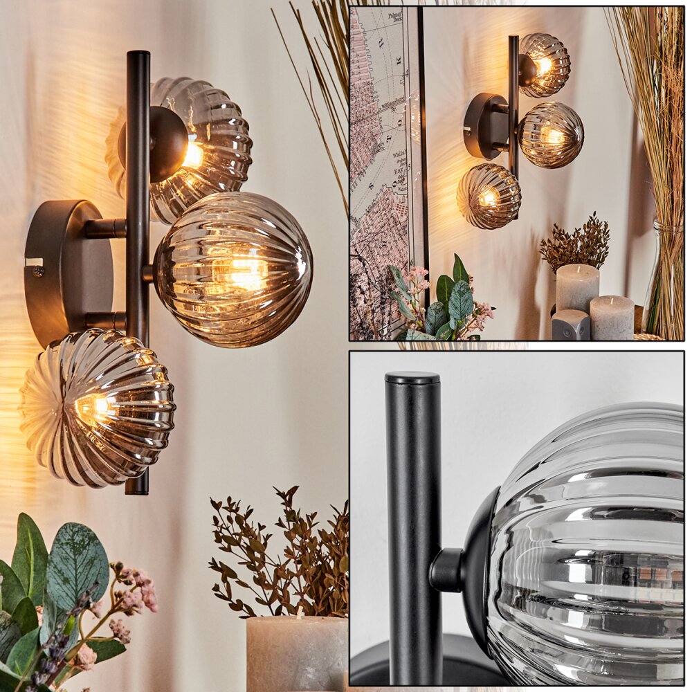 Chehalis Vägglampa Rökfärger, 3-ljuskällor main product photo