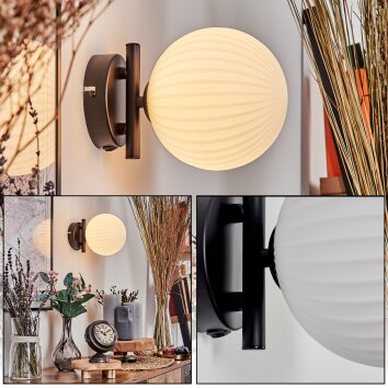 Chehalis Vägglampa - Glas 15 cm Vit, 1-ljuskällor