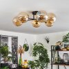 Chehalis Taklampa - Glas 15 cm Guld, Svart, 6-ljuskällor