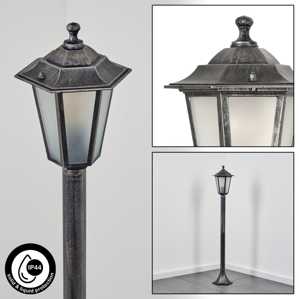 Loria gångvägslampa Svart, Silver, 1-ljuskällor main product photo