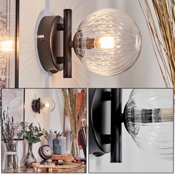 Chehalis Vägglampa - Glas 12 cm Klart, 1-ljuskällor