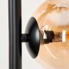 Remaisnil Golvlampa - Glas 10 cm, 12 cm Amber, Rökfärger, 3-ljuskällor