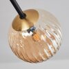 Chehalis Taklampa - Glas 12 cm Guld, Svart, 8-ljuskällor