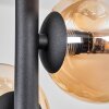 Chehalis Taklampa - Glas 10 cm Amber, Klart, 8-ljuskällor