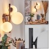Chehalis Vägglampa - Glas 10 cm, 12 cm Vit, 3-ljuskällor