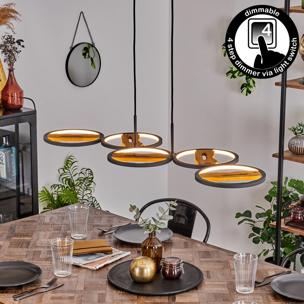 Cornol Pendelbelysning LED Naturfärger, Svart, 1-ljuskällor main product photo