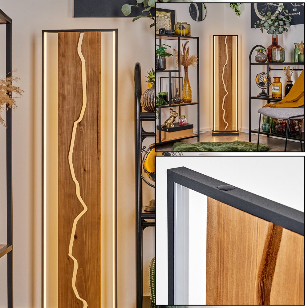 Terre Golvlampa LED Naturfärger, Svart, Vit, 1-ljuskällor main product photo
