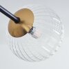 Chehalis Taklampa - Glas 12 cm, 15 cm Guld, Svart, 8-ljuskällor