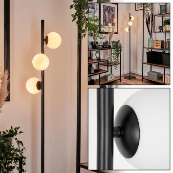 Remaisnil Golvlampa - Glas 10 cm Vit, 3-ljuskällor