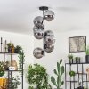 Gastor Taklampa - Glas 15 cm Rökfärger, 8-ljuskällor