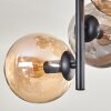 Gastor Taklampa - Glas 15 cm Amber, Rökfärger, 8-ljuskällor