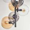 Gastor Taklampa - Glas 15 cm Amber, Klart, Rökfärger, 8-ljuskällor
