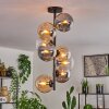 Gastor Taklampa - Glas 15 cm Amber, Klart, Rökfärger, 8-ljuskällor