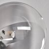 Chehalis Taklampa - Glas 15 cm Klart, Rökfärger, 6-ljuskällor