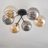 Chehalis Taklampa - Glas 15 cm Guld, Svart, 6-ljuskällor