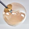 Chehalis Taklampa - Glas 15 cm Guld, Svart, 8-ljuskällor