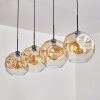 Ripoll Pendellampa - Glas 30 cm Amber, Klart, 4-ljuskällor