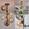 Gastor Taklampa - Glas 15 cm Amber, Klart, Rökfärger, 6-ljuskällor