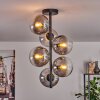 Gastor Taklampa - Glas 15 cm Klart, Rökfärger, 6-ljuskällor