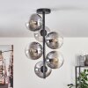 Gastor Taklampa - Glas 15 cm Klart, Rökfärger, 6-ljuskällor