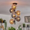 Gastor Taklampa - Glas 15 cm Amber, Rökfärger, 6-ljuskällor