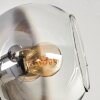 Koyoto Taklampa - Glas 15 cm Krom, Klart, 6-ljuskällor