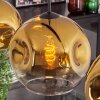 Ripoll Pendellampa - Glas 25 cm Guld, Klart, 4-ljuskällor