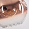 Ripoll Pendellampa - Glas 30 cm Krom, Guld, Klart, Kopparfärg, Rökfärger, 4-ljuskällor