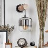 Lauden Vägglampa - Glas 15 cm Naturfärger, Svart, 1-ljuskällor
