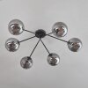 Gastor Taklampa - Glas 15 cm Rökfärger, 6-ljuskällor