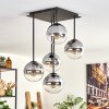 Gastor Taklampa - Glas 15 cm Klart, Rökfärger, 5-ljuskällor