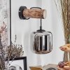 Lauden Vägglampa - Glas 15 cm Naturfärger, Svart, 1-ljuskällor