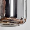 Lauden Vägglampa - Glas 15 cm Naturfärger, Svart, 1-ljuskällor