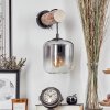 Lauden Vägglampa - Glas 15 cm Naturfärger, Svart, 1-ljuskällor