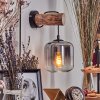 Lauden Vägglampa - Glas 15 cm Naturfärger, Svart, 1-ljuskällor