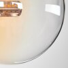 Chehalis Taklampa - Glas 12 cm Amber, Klart, Rökfärger, 4-ljuskällor
