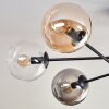 Gastor Taklampa - Glas 15 cm Amber, Klart, Rökfärger, 6-ljuskällor