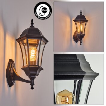 Etoe vägglampa utomhus Svart, 1-ljuskällor Etoe vägglampa utomhus Svart, 1-ljuskällor