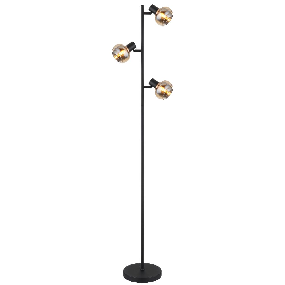 Globo TOKKI Golvlampa Svart, 3-ljuskällor main product photo