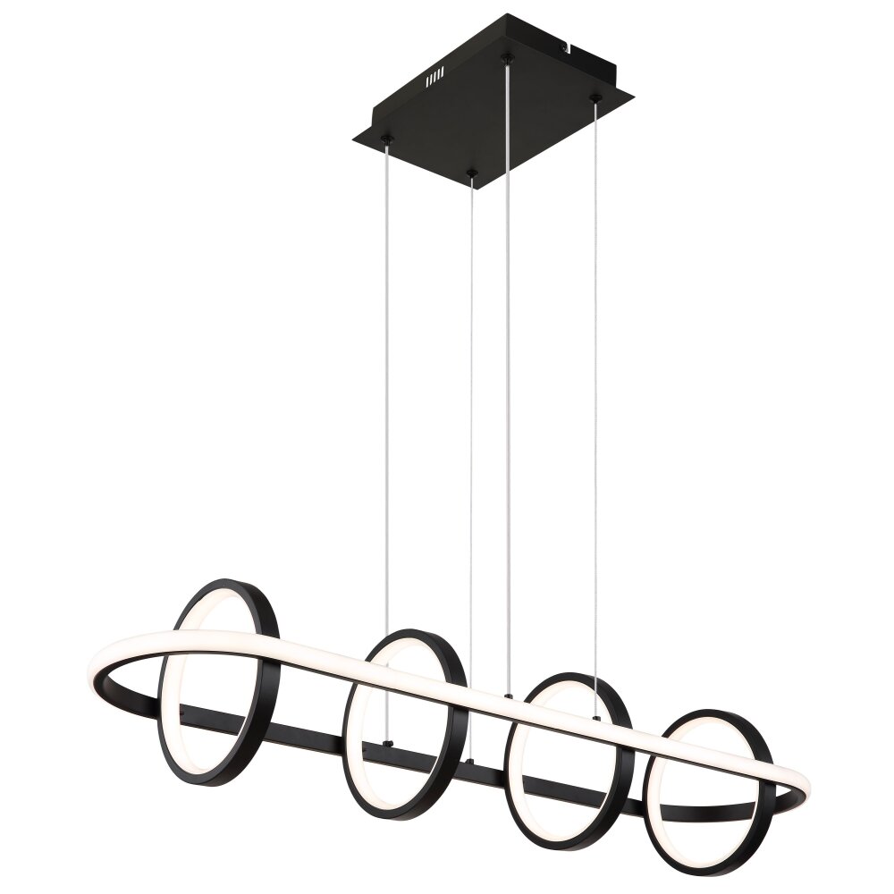 Globo WOLFHARD Pendellampa LED Svart, 1-ljuskällor, Fjärrkontroll main product photo