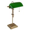 Globo ANTIQUE bankirlampa Antikmässing, 1-ljuskällor