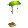 Globo ANTIQUE bankirlampa Antikmässing, 1-ljuskällor